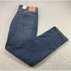 Levis 511 Slim‎ Stretch Jeans 38x30 Blue Denim Mens Pants - New